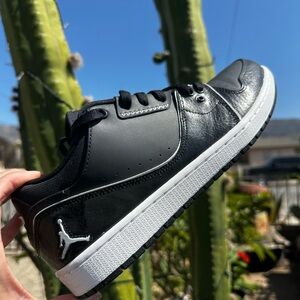 Men’s Nike Air Jordan 1 Flight 2 Low Black White Panda Rare 2014 #10.5